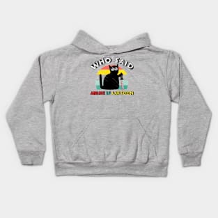 who said anime is cartoon!? Kids Hoodie